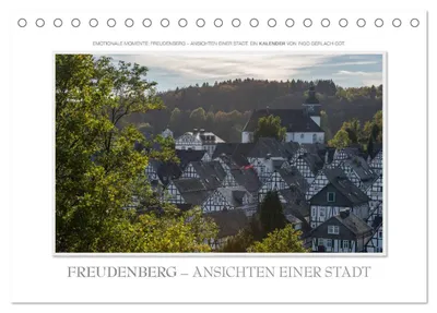Zdjęcie produktu dla Wzruszające chwile: Freudenberg – widoki miasta. (Kalendarz biurkowy 2027, format DIN A5, poziomy), kalendarz miesięczny CALVENDO