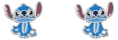 Image de Boucles d'oreilles Clous d'oreilles collection Disney argent Lilo & Stitch - enfant