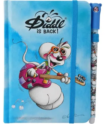 Produktbild von Diddl Notizbuch A6 mit Stift, blau - K1