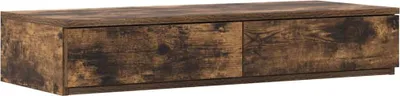 Image de Tiroirs de lit avec tiroir Chêne fumé 100 x 36,5 x 16,5 cm