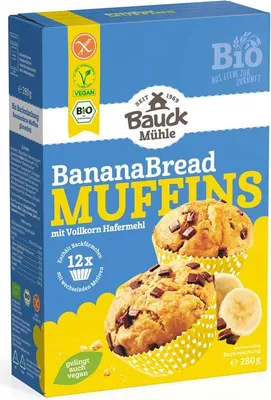 Produktbild von Bauck Mühle Backmischung Banana Bread Muffins 280g