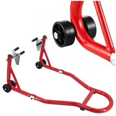 Produktbild von Motorradständer Vorne - Ständer bis 450 kg Universal - Einstellbare Breite 21-27 cm - Motorrad Montageständer