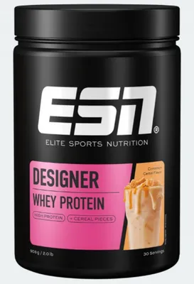 Produktbild von ESN Designer Whey Protein, Pulver, Molkenproteinkonzentrat, Molkenprotein isoliert, Zimt, L-Alanin, L-Arginin, L-Asparaginsäure, L-Cystein, L-Glutaminsäure, L-Glycin, L-Histidin,..., 21 g, 112 kcal