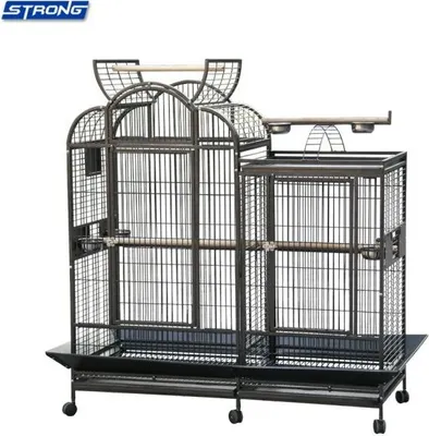 Immagine prodotto di Topmast Starker Papageienkäfig Venus Xl Anthrazit + Teilung - 200 X 89 X 175 Cm