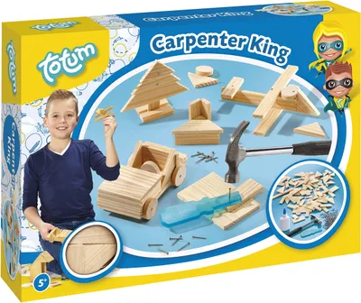 Immagine prodotto di Totum Totum Carpenter King - Set di legno e martello 25042