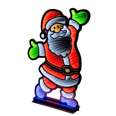 Produktbild von LED-Weihnachtsmann mit Infinity Effekt 444 SMD LED 41x7x59,5cm 36022