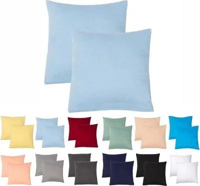Produktbild von Famanu Kissenbezüge 50 x 50 cm - 100% Baumwolle, ultrazart und atmungsaktiv