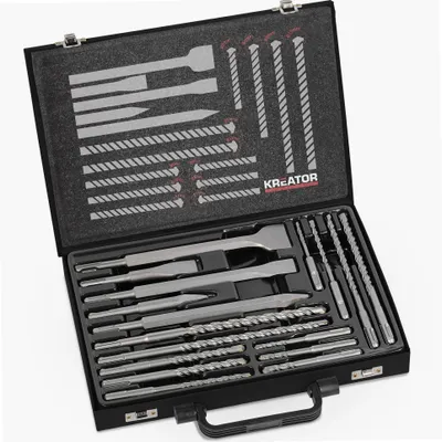 Produktbild von Kreator Krt012801 Mehrzweck-bohrer-set 17 Stücke Silber  Silber One Size