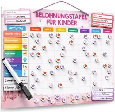 Image de Tableau de récompenses pour enfants - Édition Princesses
