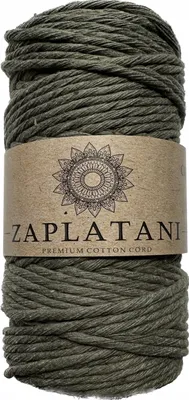 Produktbild von Zaplatani Makramee Baumwollschnur Olivgrün 5mm 100m