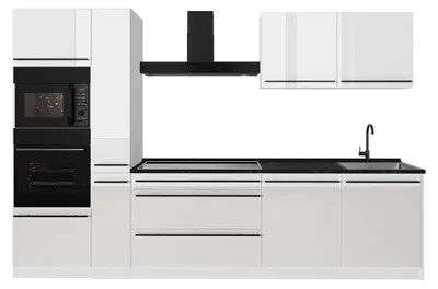Immagine prodotto di Cucina componibile Vicco R-Line Bianco lucido/Bianco 310 cm piano di lavoro Antracite, Model 66461