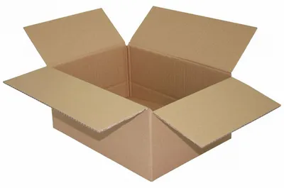 Produktbild von 2x Faltkarton 350x250x(100)-150mm mit variabler Höhe 1-wellig Dickwelle braun