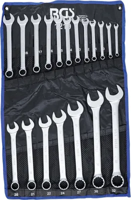 Produktbild von BGS 1219 Maulringschlüsselsatz, 8-32 mm, seidenmatt, 19-tlg.