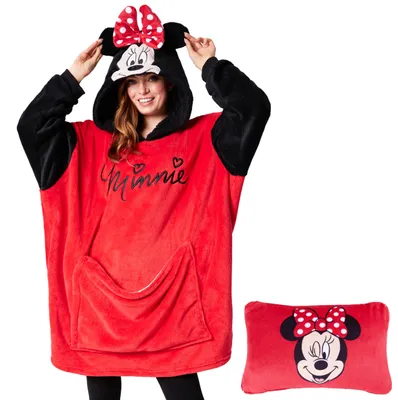 Productafbeelding van Disney Stitch dameshoodie-deken met mouwen - 2-in-1 - Oversized capuchontrui