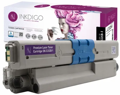 Produktbild von Inkdigo Toner 46508712-46508709 für OKI C332DN, C332DNw, MC363DNW, MC363N – Schwarz, 3500 Seiten,, KI-generiertes Bild
