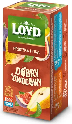 Produktbild von Herbata owocowa Loyd Gruszka z Figą 20 torebek