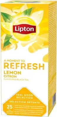 Produktbild von Lipton - Tee Lipton Refresh Lemon 25x1.5gr | Packen Sie ein 25 -Stück | 6 Stück