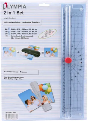 Produktbild von Olympia 3083, 30 cm, 3 Blätter, A6, A5, A4, 80 g/m², Transparent, 272 mm