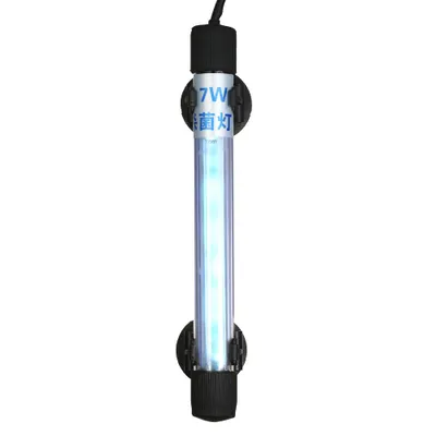 Produktbild von 7-W-UV-Sterilisationslampe, tauchfähig, UV-Sterilisator, Wasserdesinfektion für Aquarien, Fischbecken, Teiche, AC 220–240 V