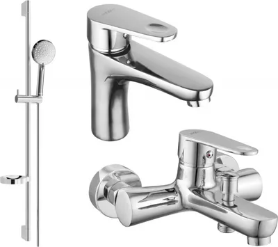 Produktbild von Mexen Kama DS75 Badewannenset, Chrom - 72503DS75-00