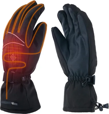 Produktbild von Beheizbare Handschuhe, Elektrisch beheizte Handschuhe, heizbare Handschuhe Motorrad Herren, Handschuhe beheizbar für Skifahren, Angel, Motorradfahren (XL)
