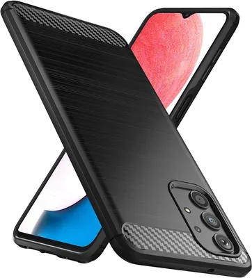 Produktbild von Conie Silikon Schutzhülle für Samsung Galaxy A13 4G Tasche Case Cover Bumper TPU Carbon Look Hülle in Schwarz