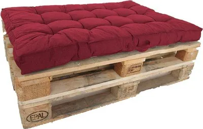 Produktbild von Famanu Loungekissen Rot 120 x 80 cm - 65% Baumwolle 35% Polyester