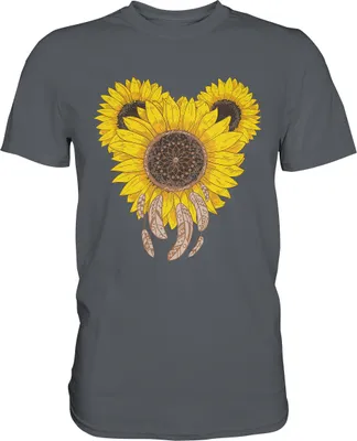 Produktbild von Sonnenblumen Gärtner Shirt Garten Motiv – Dark Grey / L