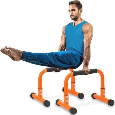 Produktbild von Famanu Push-Up Bar und Dip Bar - Parallettes mit Schaumstoffgriffen