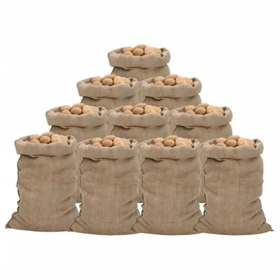 Zdjęcie produktu dla Worki jutowe, 10 szt., 60x105 cm, 100% juta, 340 g/m²