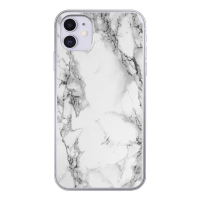 Produktbild von MuchoWow® Handyhülle Schutzhülle Hülle für iPhone 11 Marmor - Stein - Weiß - Grau - Schwarz - Marmoroptik Silikon Softcase Handy Hülle - Handytasche