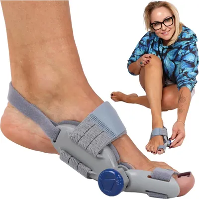 Produktbild von FIT4MED | Orthese Hallux Valgus - Grau - 16 Cm - Fußkorrektur - Damen Fußorthese
