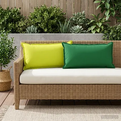 Produktbild von Möbel Kissenbezug 12 stk. HOUTEN Hellgrün 40 x 80 cm Polyester - Kissenbezüge &26108