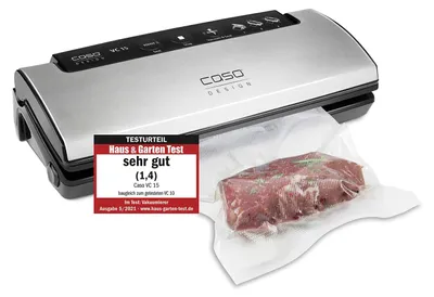 Produktbild von CASO VC15 Vakuumierer - Vakuumgerät Lebensmittel bleiben bis 8x