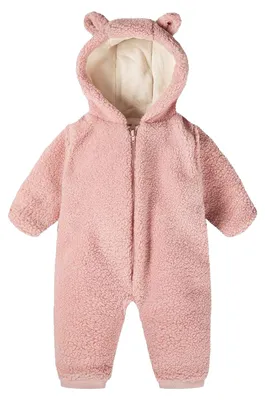 Produktbild von Minoti - Schneeanzug für Baby, 3D-Ohren, Teddy MN392 (92) (Pink)