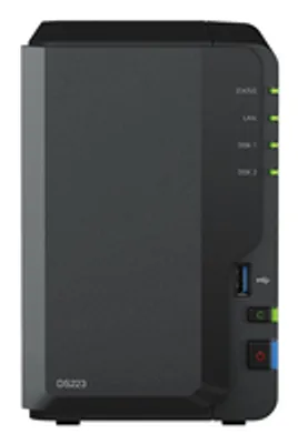 Produktbild von Synology DiskStation DS223 2 Einschübe NAS-Server Leergehäuse+ 2x4TB WD Red 40EFPX - Storage Server - NAS