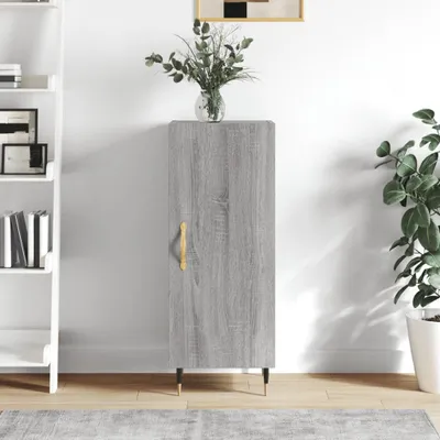 Produktbild von [Home] Sideboard Grau Sonoma 34,5x34x90 cm Holzwerkstoff , Neue Mode 2024 im häuslichen Leben
