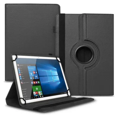 Produktbild von 360 Grad Drehbar Schutzhülle für 10-11 Zoll Tablet Tasche Hülle Universal CaseFarben:Schwarz