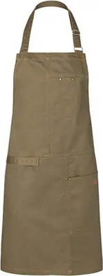 Produktbild von Karlowsky Latzschürze URBAN CASUAL-STYLE 68 x 80 cm unisex Schnalle Nieten Baumwolle waschecht Khaki
