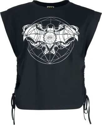 Produktbild von Batman Top Damen Logo - Gothic schwarz XL
