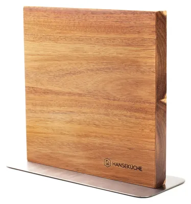 Imagen del producto de Solidchoice - Soporte para juegos de cuchillos de madera con sistema de sujeción magnética