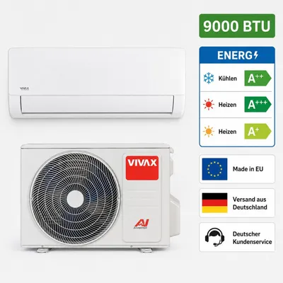 Produktbild von Split-Klimagerät VIVAX ACP-12CH35AERI+ R32 Klimaanlage, 3,52 kW Kühlen, 3,81 kW Heizen, A+++