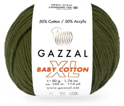 Produktbild von Gazzal Baby Baumwolle XL 3463 Kiefergrün – weiches Baby-Garn 50g/105m