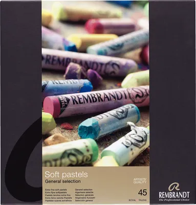 Immagine prodotto di Set di pastelli morbidi Rembrandt, selezione generale | 45 pastelli interi