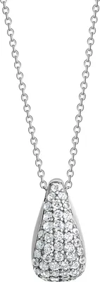 Produktbild von Celesta Silber Halskette 925 Silber rhodiniert Zirkonia
