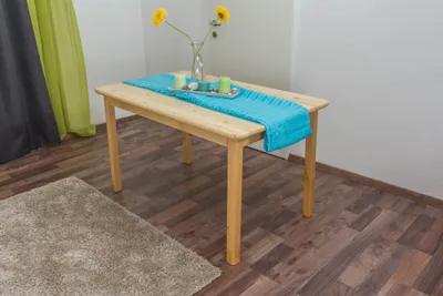 Produktbild von Esstisch Massivholz 001 (eckig) - Abmessung 75 x 130 x 80 cm (H x B x T)