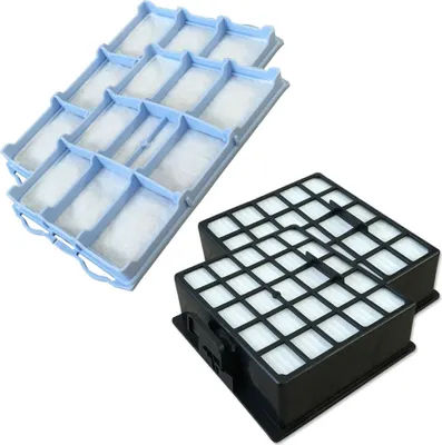 Produktbild von SET - 2x HEPA Filter + 2x Motorfilter geeignet Für Siemens Serie VS06G ... VS06A ... VS06B ... VS06C ... - VSZ3B230, VSZ 3B230, VSZ31455, VSZ 31455, VSZ31456, VSZ 31456, VSZ3337, VSZ 3337