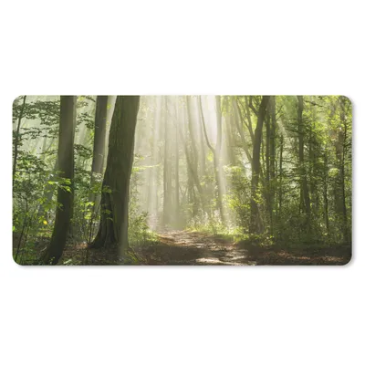 Produktbild von MuchoWow® Mauspad Mousepad Wald - Licht - Natur - Landschaft 60x30 cm - Mousepads - Maus Mat - Pad - Mausunterlage - Nachhaltig