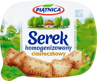 Zdjęcie produktu dla Piątnica Serek Homogenizowany ciasteczkowy 150g