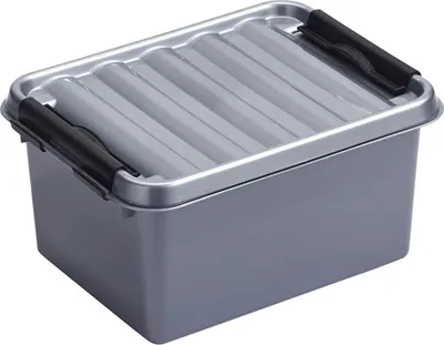 Produktbild von Sunware Aufbewahrungsbox - grau - 2L - 20 x 15 x 10 cm
